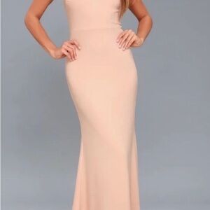Elegant Pale Pink Gown